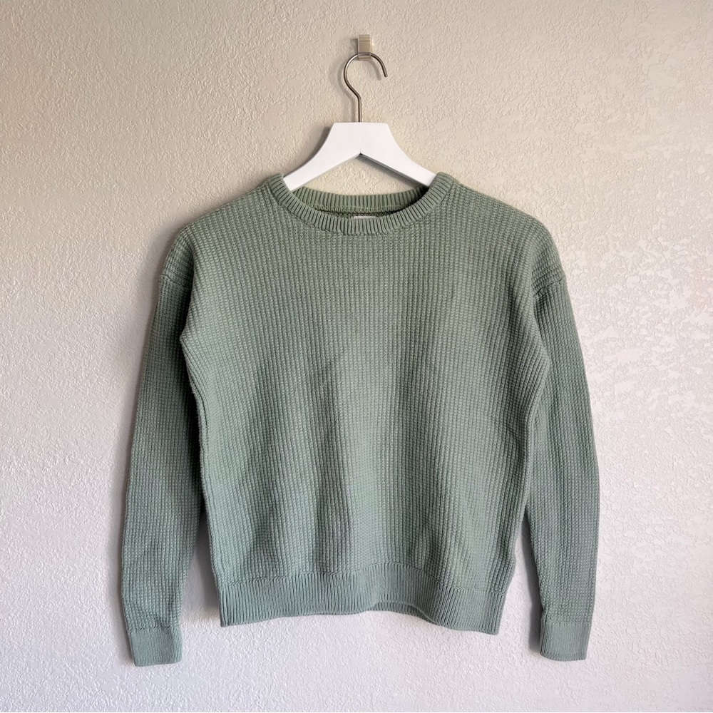 Sage green Cotton-On womens XS crew neck sweater